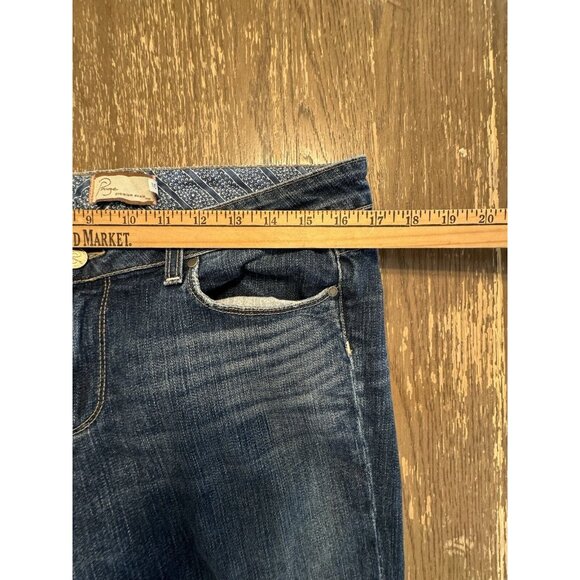 Paige Hollywood Hills Bootcut Dark Wash Denim Jeans Women's Size 31x30 Casual - Picture 4 of 10